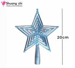 ESTRELLA NAVIDEÑA PLATA 20 CM