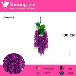 WISTERIA MORADO OSCURO PACK 12 PCS